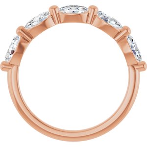 14K Rose Gold 1 1/4 CTW Natural Diamond Annniversary Band