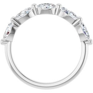 14K White Gold 1 1/4 CTW Natural Diamond Annniversary Band