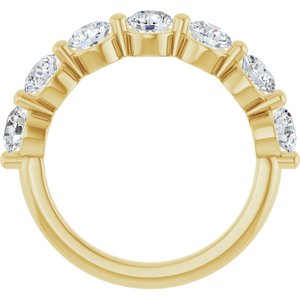 10K Yellow Gold 1 5/8 CTW Natural Diamond Anniversary Band