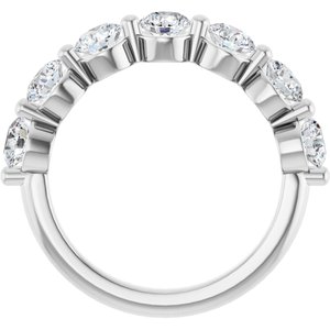 14K White Gold 1 3/4 CTW Natural Diamond Anniversary Band