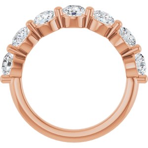 14K Rose Gold 1 3/4 CTW Natural Diamond Anniversary Band