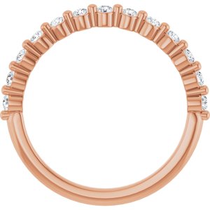 14K Rose Gold 1/4 CTW Lab-Grown Diamond Anniversary Band
