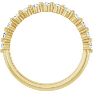 10K Yellow Gold 1/5 CTW Natural Diamond Anniversary Band