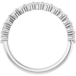 Platinum 1/4 CTW Lab-Grown Diamond Anniversary Band