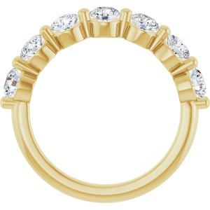 14K Yellow Gold 1 3/8 CTW Lab-Grown Diamond Anniversary Band