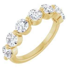 10K Yellow Gold 1 5/8 CTW Natural Diamond Anniversary Band