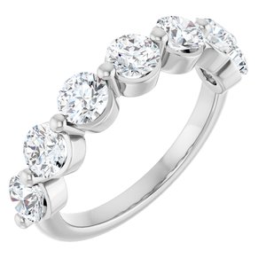 10K White Gold 1 5/8 CTW Lab-Grown Diamond Anniversary Band