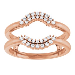 14K Rose 1/5 CTW Lab-Grown Diamond  Ring Guard