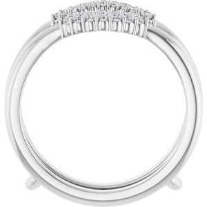 14K White 1/5 CTW Lab-Grown Diamond  Ring Guard