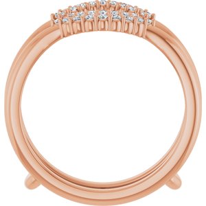 14K Rose 1/5 CTW Lab-Grown Diamond  Ring Guard