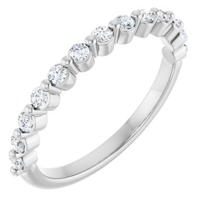 10K White Gold 1/4 CTW Lab-Grown Diamond Anniversary Band