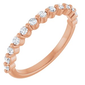 14K Rose Gold 1/4 CTW Lab-Grown Diamond Anniversary Band
