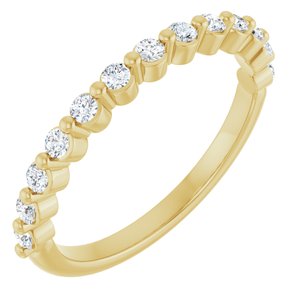 10K Yellow Gold 1/5 CTW Natural Diamond Anniversary Band