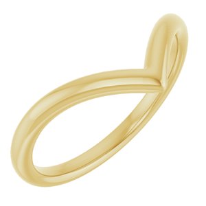 18K Yellow Contour Band