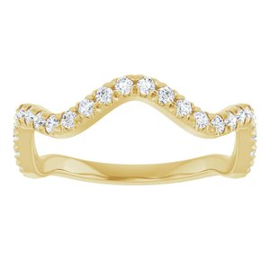 14K Yellow 1/3 CTW Natural Diamond French-Set Anniversary Band