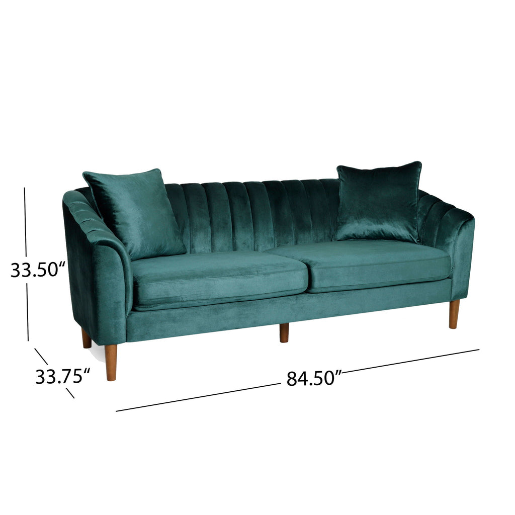 Contemporary 3 Seater Sofa With Accents