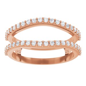 14K Rose 1/3 CTW Lab-Grown Diamond  Ring Guard
