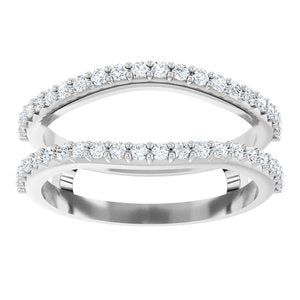 Platinum 1/3 CTW Lab-Grown Diamond  Ring Guard