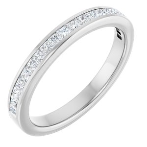 Platinum 3/8 CTW Lab-Grown Diamond Anniversary Band