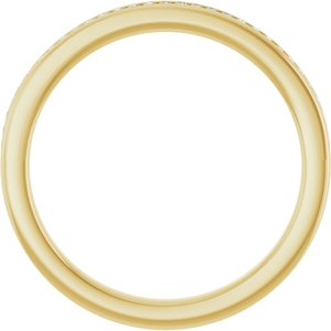 14K Yellow Gold 1/8 CTW Lab-Grown Diamond Anniversary Band