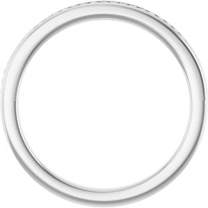 Platinum 1/8 CTW Lab-Grown Diamond Anniversary Band