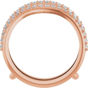14K Rose 1/3 CTW Lab-Grown Diamond  Ring Guard