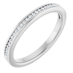Platinum 1/8 CTW Lab-Grown Diamond Anniversary Band