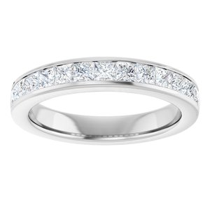 Platinum 9/10 CTW Lab-Grown Diamond Anniversary Band