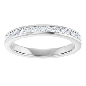 Platinum 3/8 CTW Lab-Grown Diamond Anniversary Band