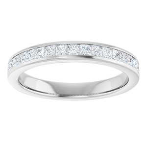 Platinum 5/8 CTW Lab-Grown Diamond Anniversary Band