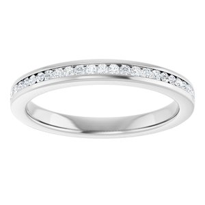 Platinum 1/5 CTW Lab-Grown Diamond Anniversary Band