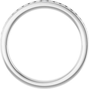 14K White Gold 9/10 CTW Diamond Anniversary Band