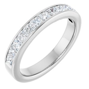 Platinum 9/10 CTW Lab-Grown Diamond Anniversary Band