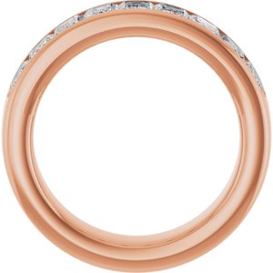 14K Rose Gold 3 1/6 CTW Natural Diamond Anniversary Band