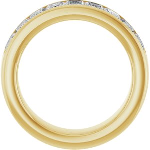 14K Yellow Gold 3 1/6 CTW Natural Diamond Anniversary Band
