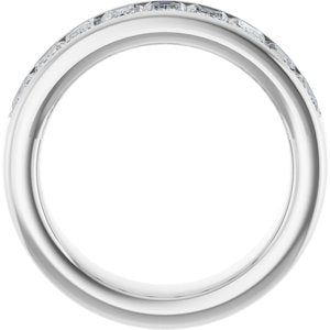 14K White Gold 3 1/6 CTW Natural Diamond Anniversary Band