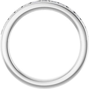 Platinum 9/10 CTW Lab-Grown Diamond Anniversary Band