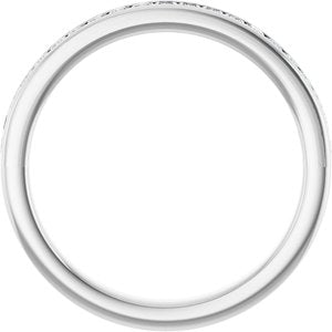 Platinum 3/8 CTW Lab-Grown Diamond Anniversary Band