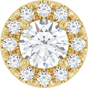 14K Yellow Gold 1/3 CTW Lab Grown Diamond Pendant