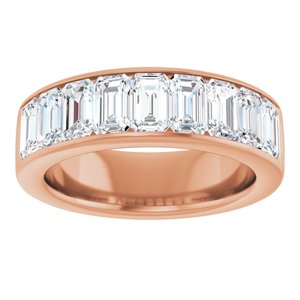 14K Rose Gold 3 1/6 CTW Lab-Grown Diamond Anniversary Band