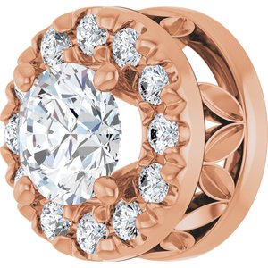 14K Rose Gold 1/3 CTW Lab Grown Diamond Pendant