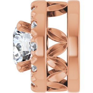 14K Rose Gold 1/3 CTW Lab Grown Diamond Pendant