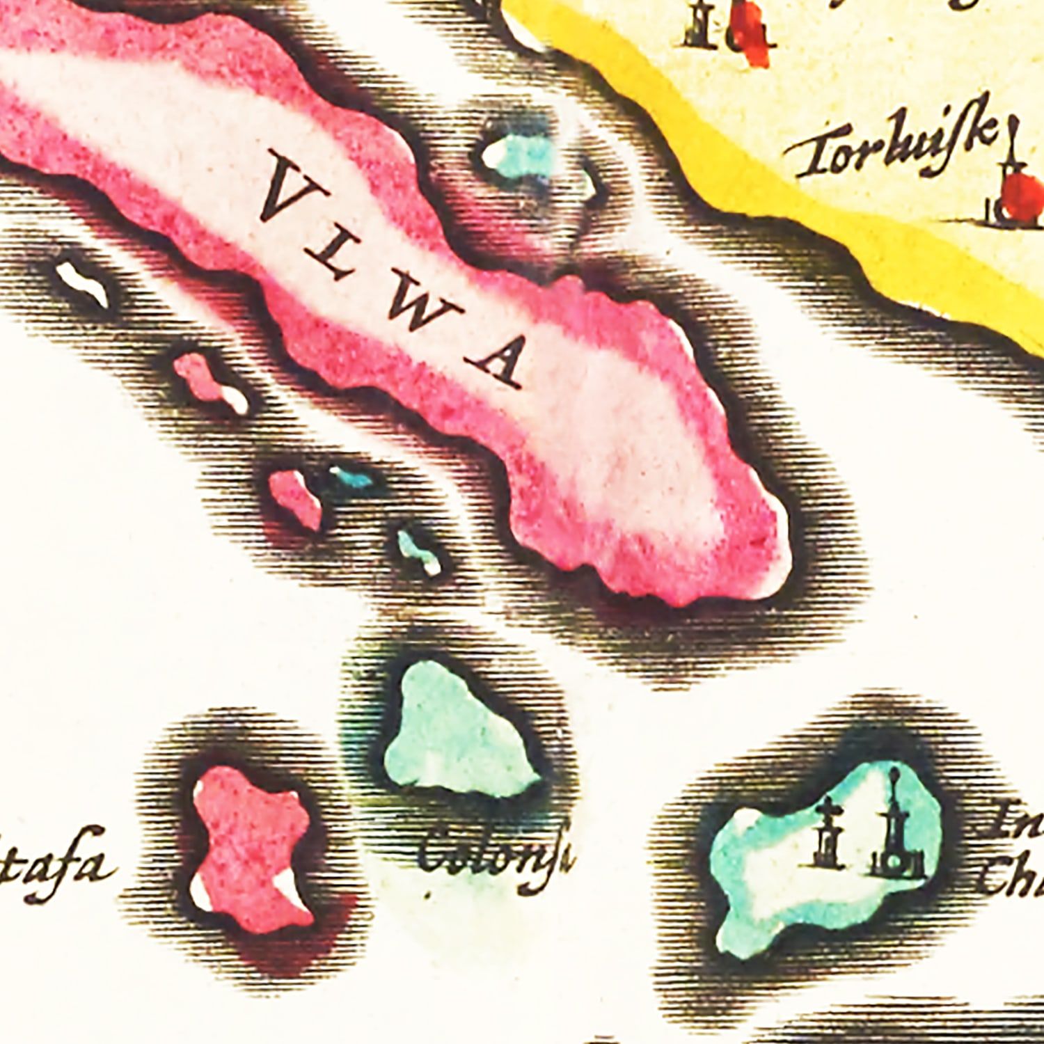 Vintage Map of the Isle of Mull 1665