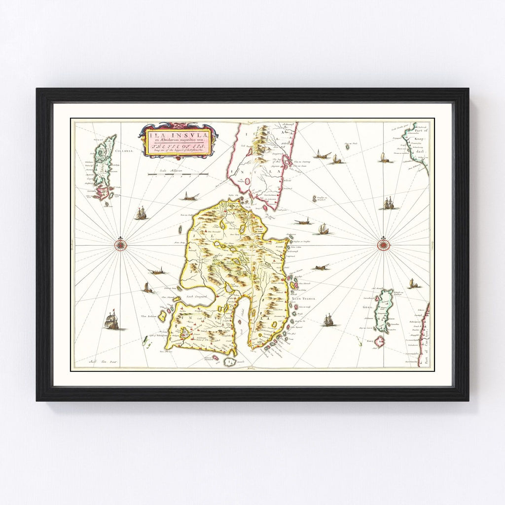 Vintage Map of the Isle of Islay 1665