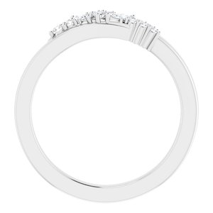Platinum 1/5 CTW Natural Diamond Scattered Ring