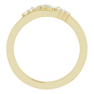 14K Yellow Gold 1/5 CTW Natural Diamond Scattered Ring