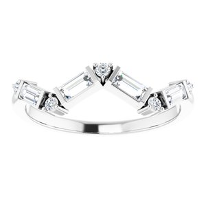 Sterling Silver 1/3 CTW Natural Diamond Stackable Ring