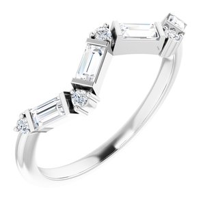 Sterling Silver 1/3 CTW Natural Diamond Stackable Ring