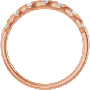 14K Rose Gold .06 CTW Natural Diamond Stackable Ring