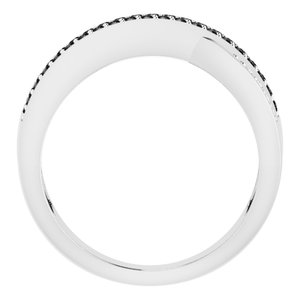 14K White Gold 1/2 CTW Black & White Natural Diamond Ring